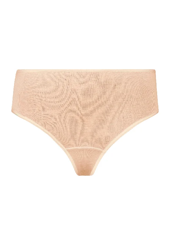 Luxury Moments Lace Back Cotton Brief | Beige 71480-274