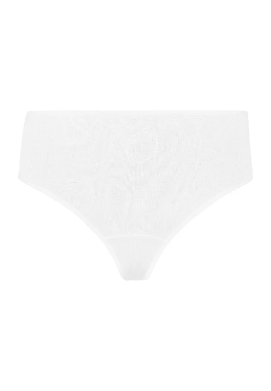 Luxury Moments Lace Back Cotton Brief | White 71480-101