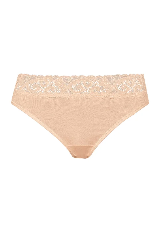 Moments Cotton Hi-Cut Brief | Beige 71481-274