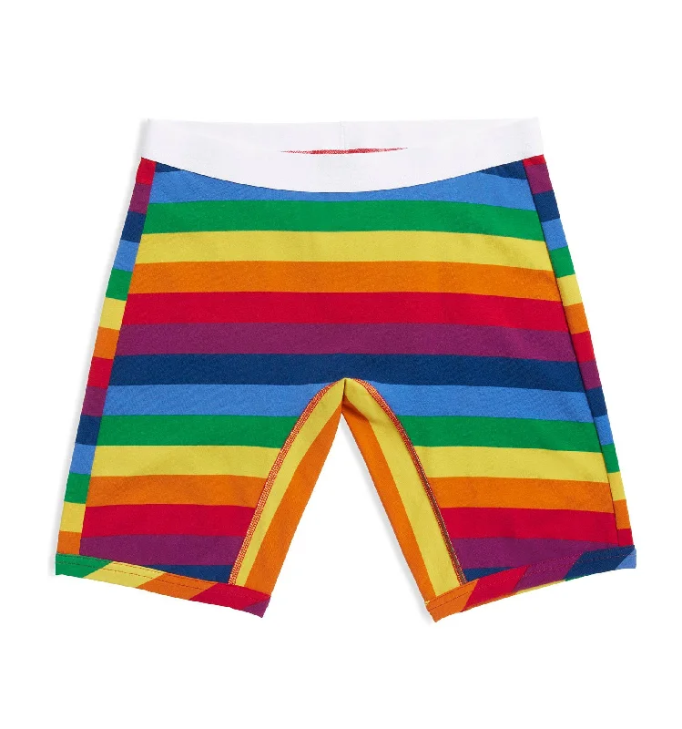 9" Boxer Briefs - Rainbow Pride Stripes