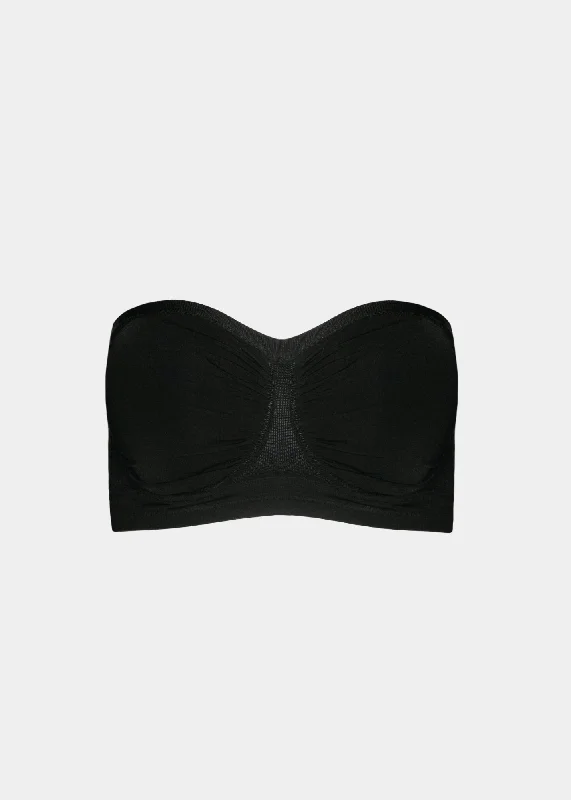 Antimicrobial Sweetheart Neckline Underwire Bandeau Bra