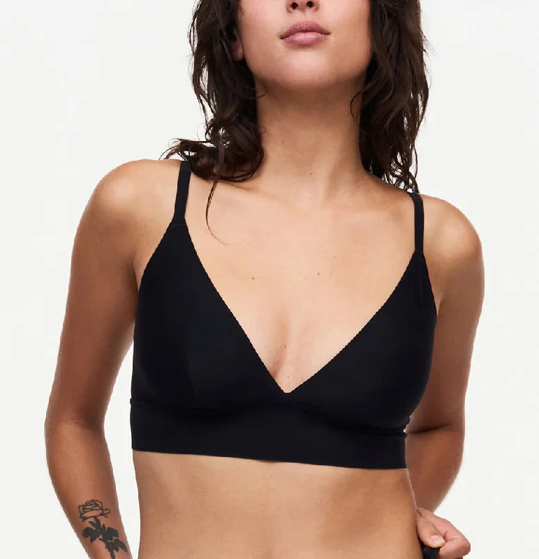 Chantelle SoftStretch Black Triangle Bralette Bra 16A9