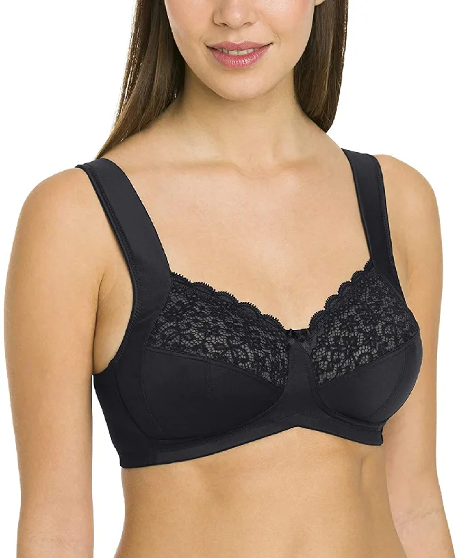 Anita Rosa Faia Havanna Wire Free Support Bra, Black