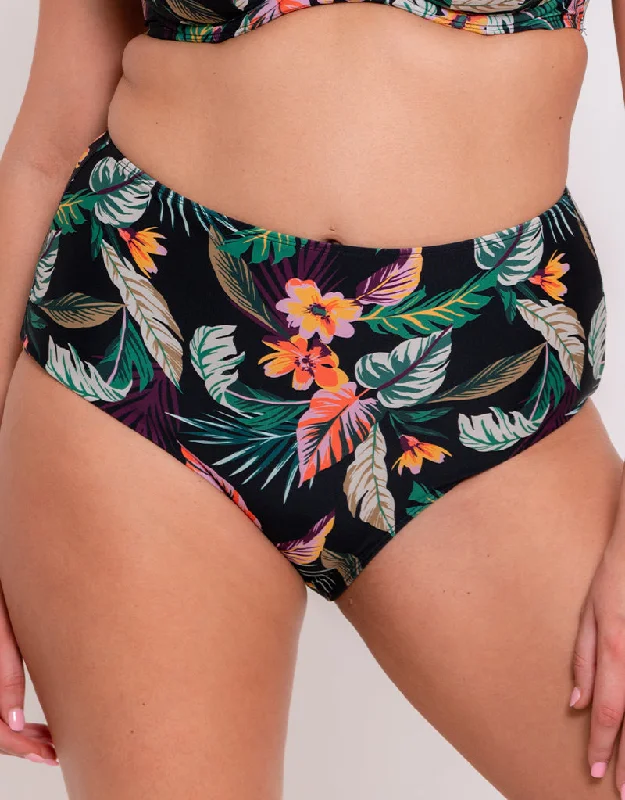 Curvy Kate Cuba Libre High Waist Bikini Brief Print Mix