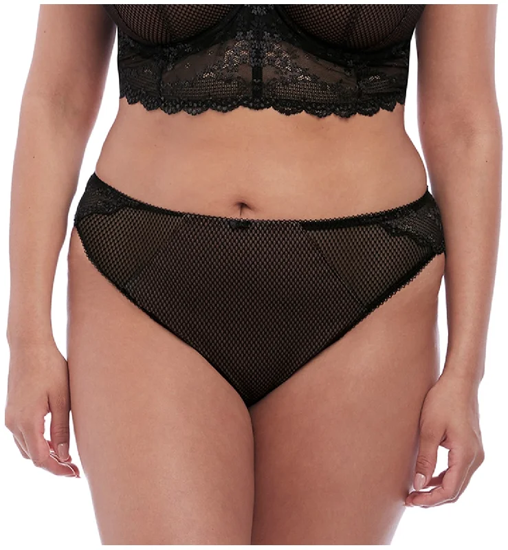 Elomi Charley Matching Stretch Lace Brazilian Brief (4385) - Black