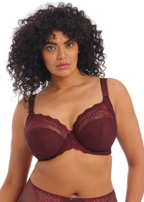 Elomi Charley Underwire Plunge Bra, Aubergine