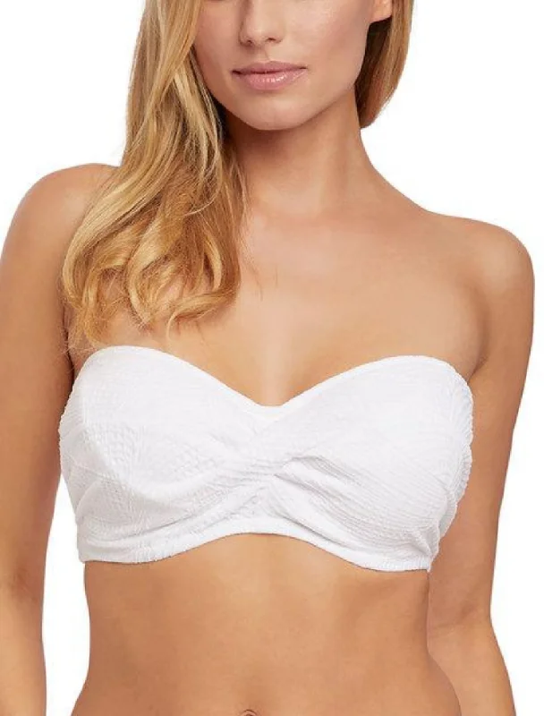 Fantasie Ottawa Underwire Twist Bandeau Multiway Bikini Top, White