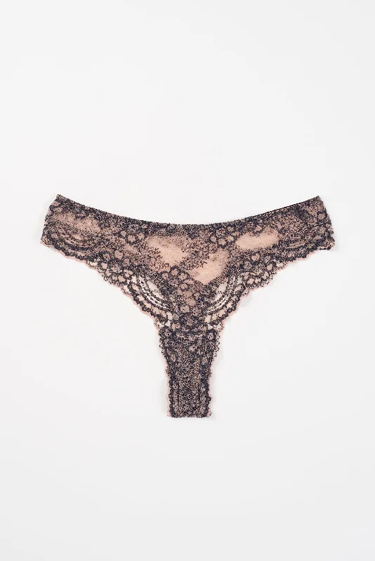 Farah Thong | Nude/Black