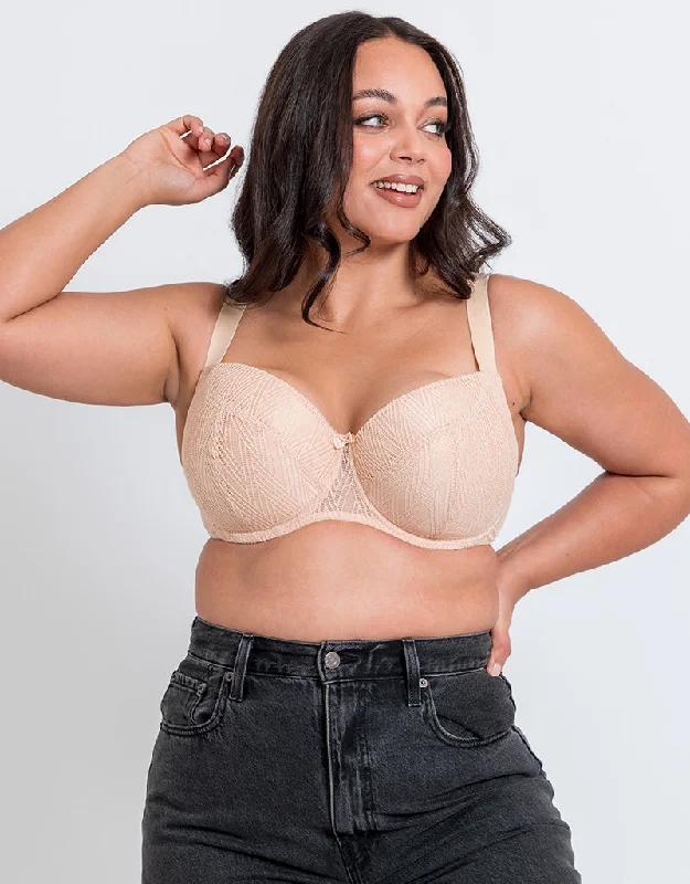 Flirtelle Esme Padded Balcony Bra Latte