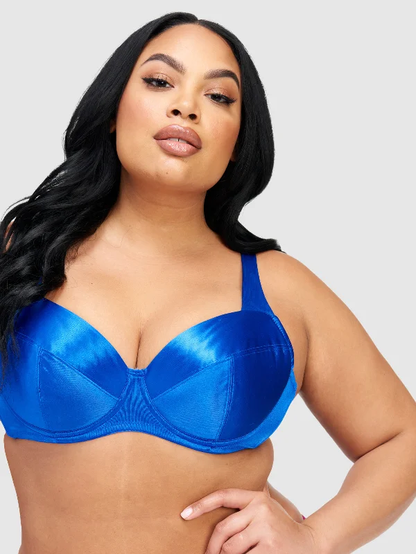 Va Va Voom Satin Full Figure Push Up Bra