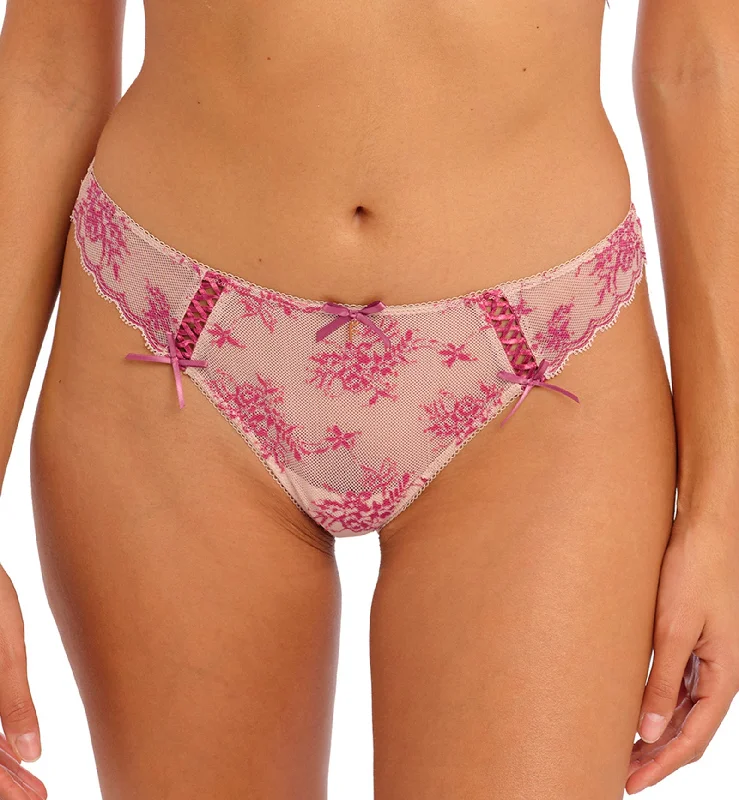 Freya Offbeat Decadence Lace Brazilian Panty (402571) - Vintage Rose