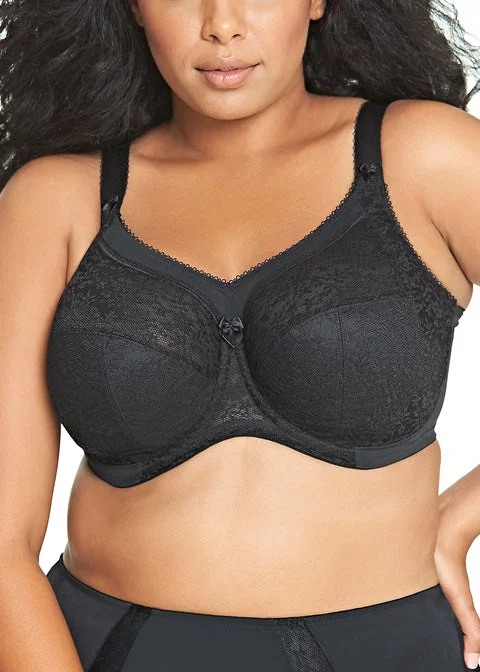 Goddess Adelaide Underwire Banded Bra in Black