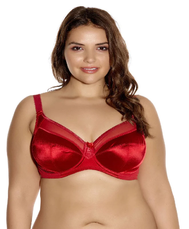 Goddess Keira Banded Underwire Bra, Crimson