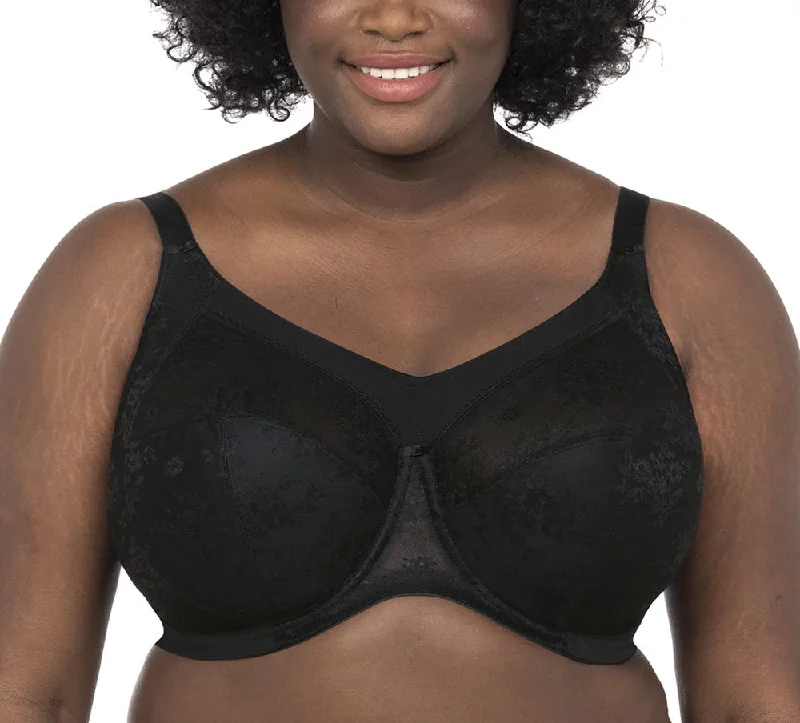 Goddess Verity Black Unlined Lightweight Full Cup Bra 700204