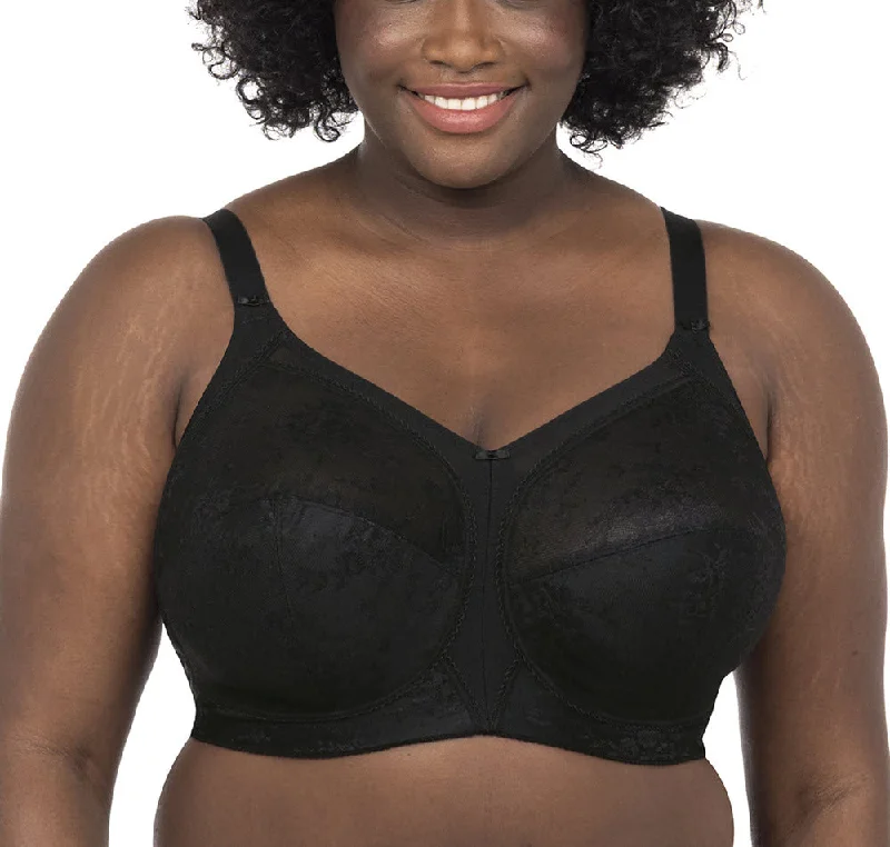 Goddess Verity Black Unlined Lightweight No Wire Full Cup Bra 700218