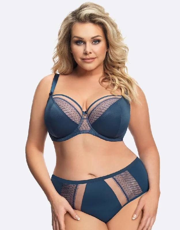 Gorsenia Faro Balconette Bra Blue