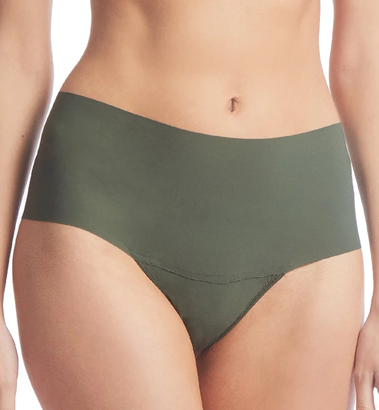 Hanky Panky BreatheSoft Hi-Rise Thong (6J1921B) - Pine Tree