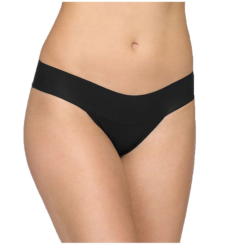 Hanky Panky BreatheSoft Natural Rise Thong (6J1661B) - Black