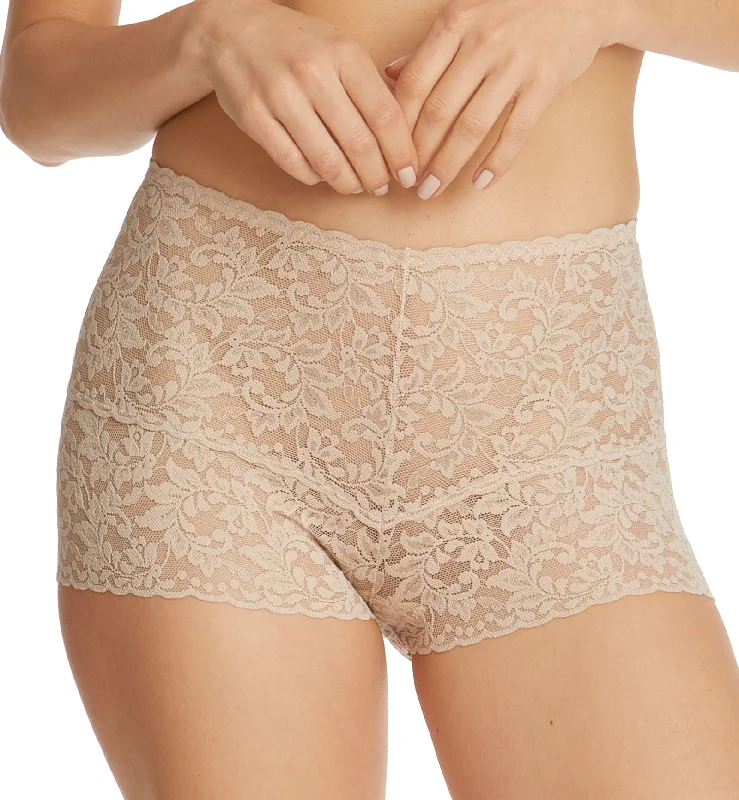 Hanky Panky Retro Lace Hot Pant (9K1251) - Chai