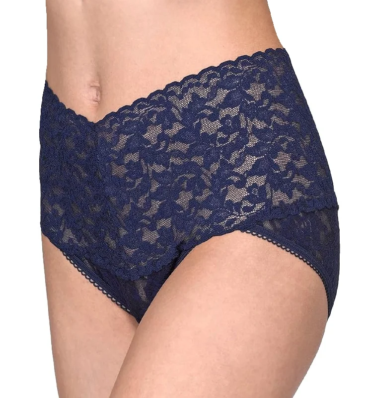 Hanky Panky Retro Lace V-kini (9K2124) - Navy