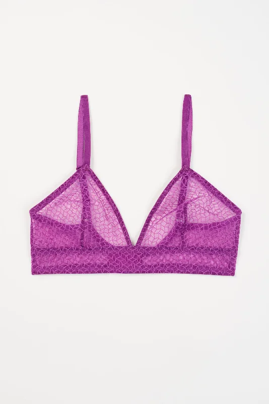 Kaleidoscope Soft Triangle Bra | Berry