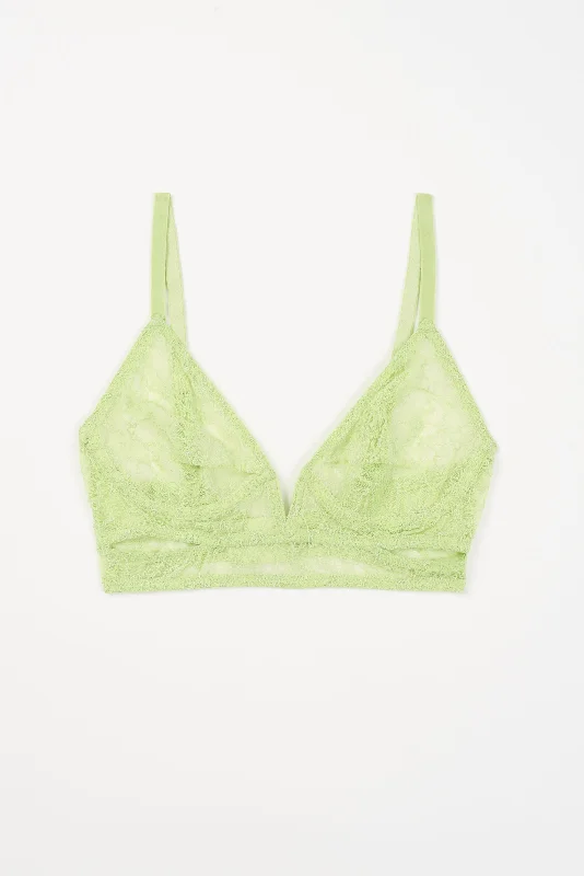 Marie Soft Plunge V Wire Bra | Matcha