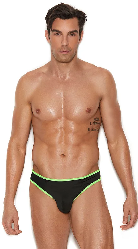 Men's Contrast Trim Thong