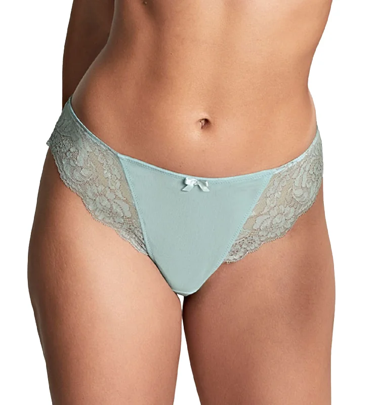 Panache Ana Brazilian Panty (9392) - Blue/Ash Rose