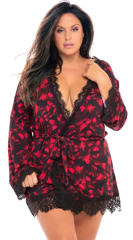 Plus Size Bed Of Roses Robe