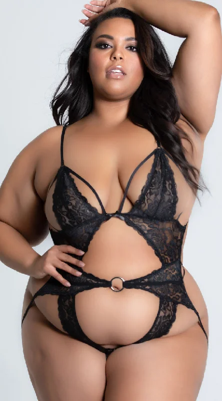 Plus Size Gone Without A Lace Teddy