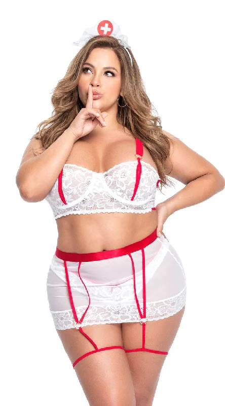 Plus Size Naughty Nurse Lingerie Costume