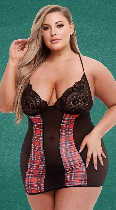 Plus Size Playful Plaid Chemise