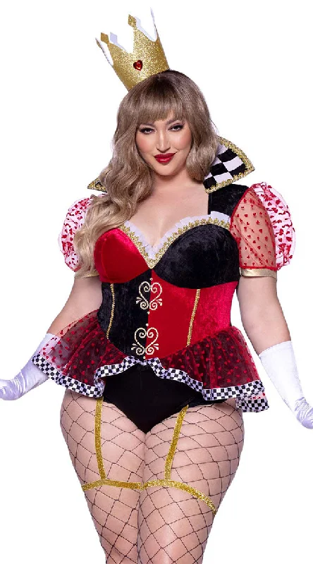 Plus Size Royal Card Queen Costume