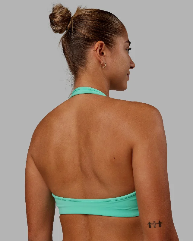 Stamina Halter Sports Bra - Cockatoo