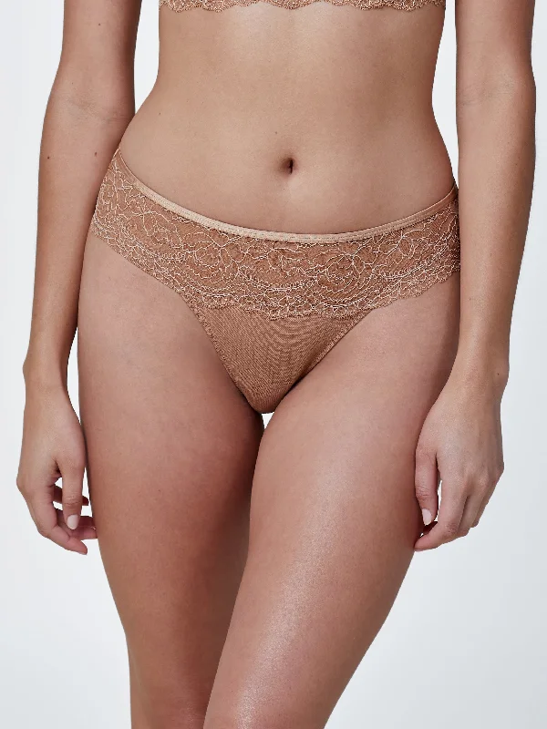 Unveil Lace Trim Thong - FINAL SALE