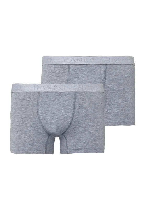 Cotton Essentials 2-Pack Cotton Boxer Briefs | Light Melange 73078-1961