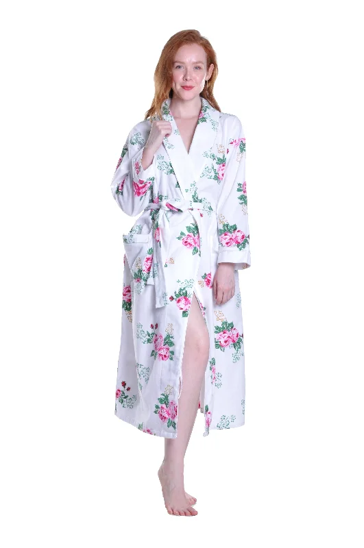 Flannel Floral Robe