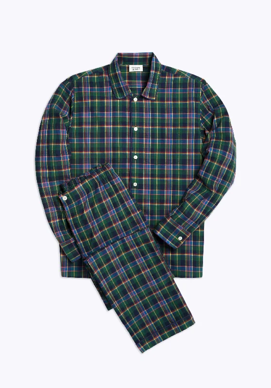 Henry Pajama Set in Multi Madras Plaid