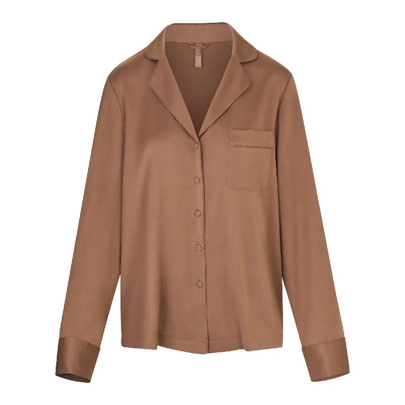 SILK BUTTON UP SHIRT | SIENNA